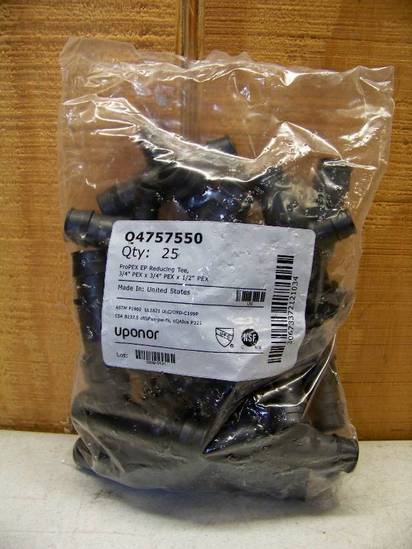 lot 727 image: 10 Packages of 25 ProPex Reducing Tees