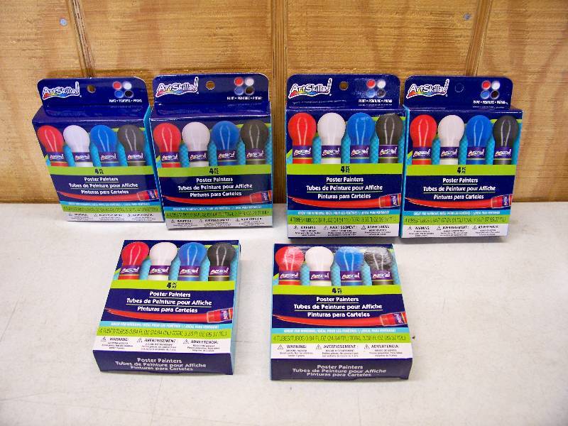 lot 754 image: 6 Packages Art Skills Window Markers