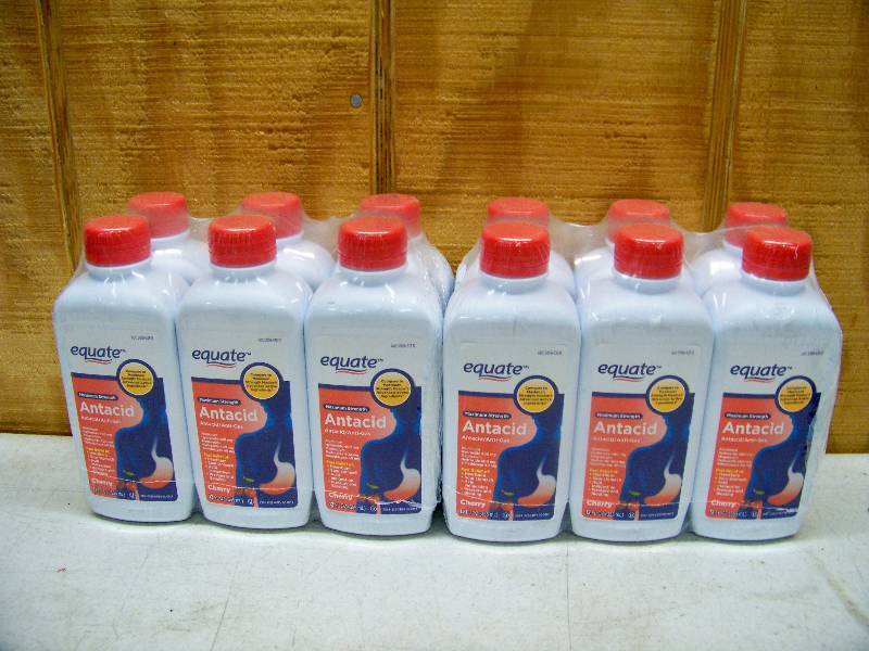 lot 834 image: 12 Bottles Equate Maximum Strength Antacid