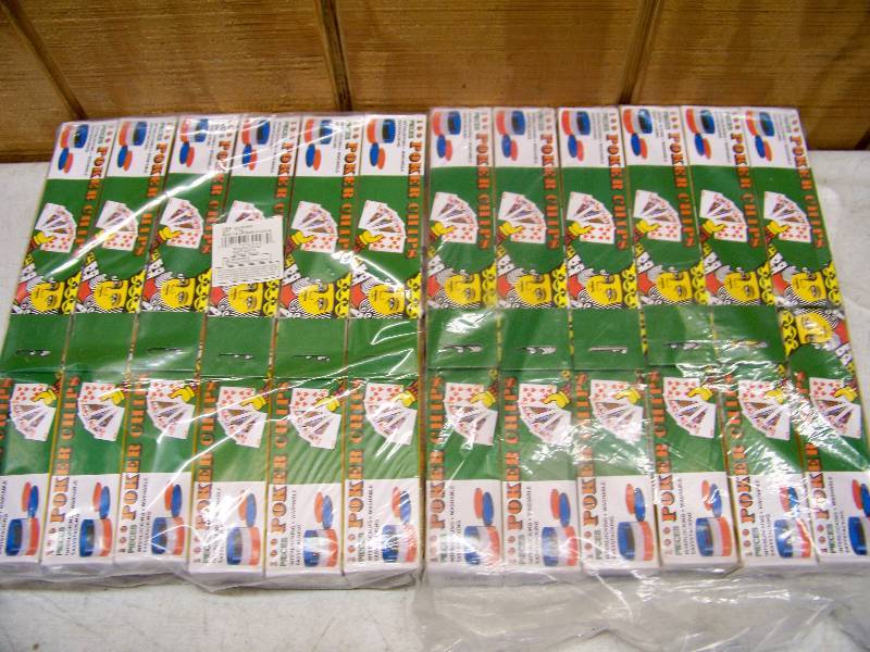 lot 857 image: 24 Boxes of 100 Poker Chips
