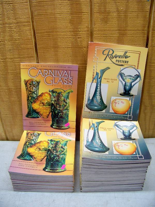 lot 871 image: Carnival Glass and Roseville Pottery Price Guides