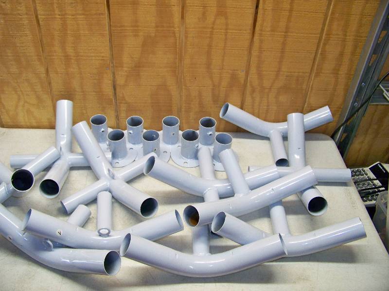 lot 886 image: Pipe Canopy Frame Pieces