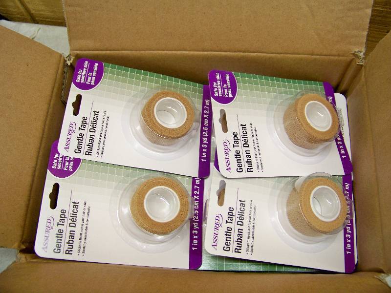 lot 938 image: 2 Cases of 24 Packages Gentle Tape Cohesive First Aid Wrap