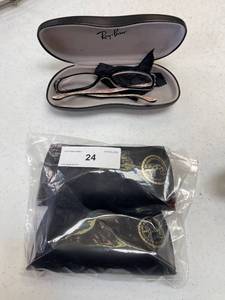 lot 24 image: Ray-Ban sunglasses and cases