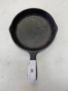 lot 30 image: Made in USA 6 12 inch skillet, NO. Three