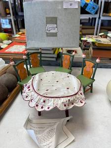 lot 37 image: Hallmark, Mary Engelbret��s friendship Garden table and chairs