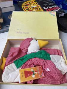 lot 57 image: Mother Goose diaper holder, Hallmark