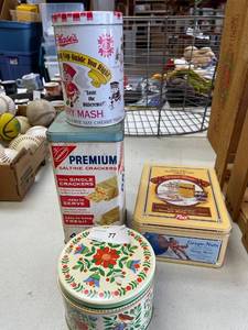 lot 77 image: Miscellaneous tins