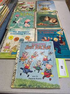 lot 80 image: Vintage little golden books, seven
