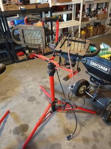 lot 1002 image: Craftsman dual work light on adjustable stand