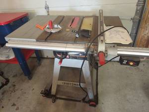lot 1029 image: Craftsman 10 in stationary table saw