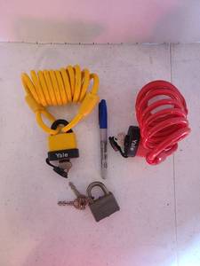 lot 1159 image: Bike locks