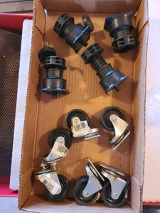 lot 1305 image: Casters and cabinet leveling supports