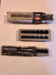 lot 1339 image: Quarter in drive impact socket sets