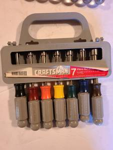 lot 1360 image: Craftsman 7 piece nut driver set in case 5 to 11 mm