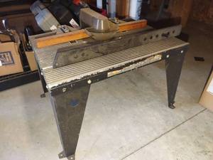 lot 1542 image: Craftsman router sabre saw table