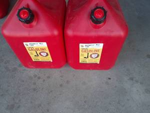 lot 2001 image: (2) 5 gallon gas cans