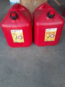 lot 2003 image: (2) 5 gallon gas cans