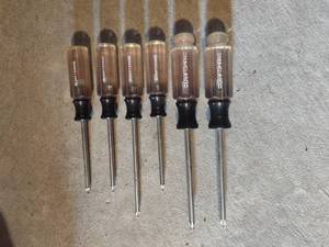 lot 1365 image: Craftsman torx screwdriver set clear and black handles