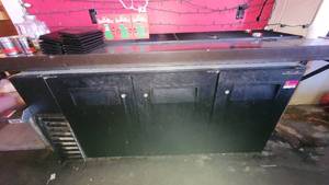 lot 2934 image: True Bar Refrigerator W Three Swinging Doors (#TBB-24GAL-72)