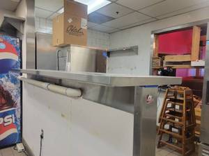 lot 15579 image: 8ft x 2ft x 2in Stainless Counter Top