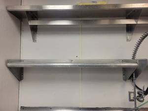 lot 15591 image: Advance Tabco Stainless Shelf 4ft