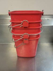 lot 15594 image: 5 Red Sanitary Bucket