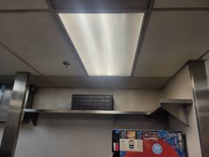 lot 15595 image: 2 Piece L Shape Stainless Shelf