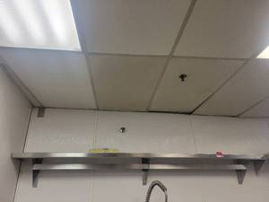 lot 15596 image: 8ft Stainless Kitchen Shelf