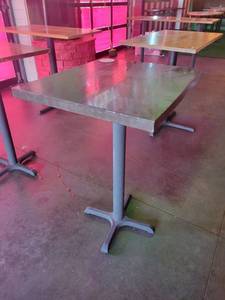 lot 15677 image: Square Bar Height Table