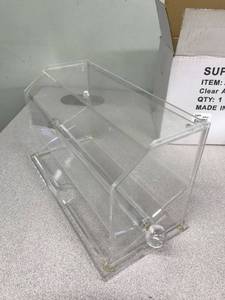 lot 36242 image: Straw Dispenser, Acrylic, Clear Supera