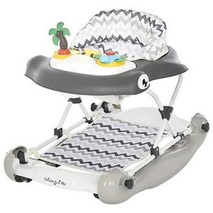 lot 11578 image: Dream On Me 2-in-1 Aloha Fun Activity Baby Walker and Rocker, Grey