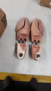 lot 16723 image: wooden shoes stretcher size medium