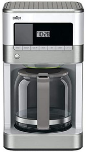 lot 19492 image: Braun KF6050WH BrewSense - Cafetera de goteo, color blanco