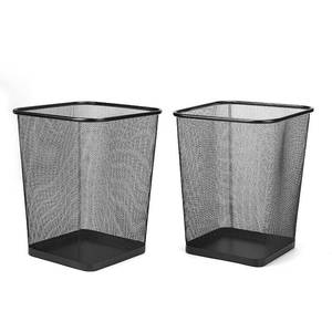 lot 19510 image: Mind Reader Square Mesh Garbage Waste Basket Recycling Bin Set, 2 Piece
