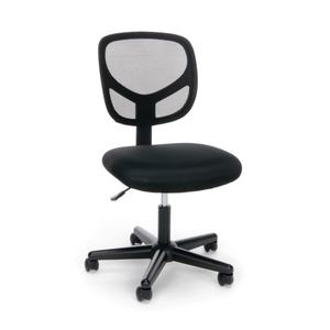 lot 38171 image: OFM Essentials Collection Mesh Back Office Chair, Armless, in Black (ESS-3000)