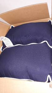 lot 39972 image: 12in x 18in Blue Pillow
