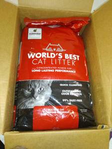 lot 49853 image: 32Lb Multiple Cat Unscented Cat Litter , 1 Bag.