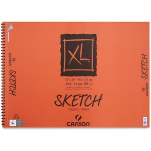 lot 49877 image: Canson XL Sketch Pad, 18in x 24in, 50 SheetPad