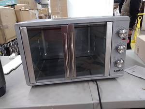 lot 49890 image: Luby Large Toaster Oven Countertop French Door Designed, 18 Slices, 14 Pizza,