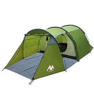 lot 49897 image: Backpacking Tents for 123 Person, AYAMAYA Lightweight Waterproof Camping Tunnel Tent with One Removable Bedroom & Vestibule Footprint, Ideal for 1-3 People Motorcycle Bikepacking Survival Expedition