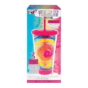 lot 2561 image: Fashion Angels DIY Neon Tie Dye Tumbler Kit  Create Your Own Personalized Cup