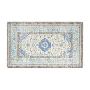lot 2601 image: Blue 18 in. x 30 in. Persian Traditional Anti Fatigue Standing Mat