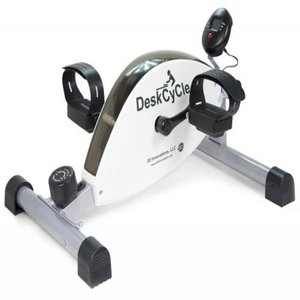 lot 2620 image: DeskCycle Desk Exercise Bike Pedal Exerciser, White