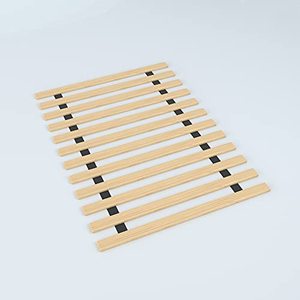 lot 2621 image: Treaton, 0.75-Inch Heavy Duty Mattress Support Wooden Bunkie BoardSlats, Twin, Beige