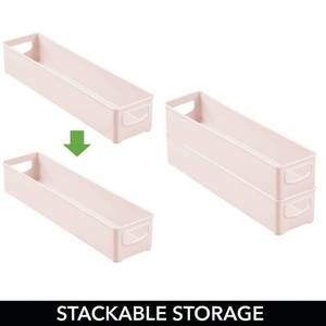 lot 2656 image: M design Kitchen Storage CounterCabinet Organizer, Light Pink - 4 Count