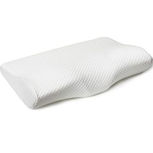 lot 2665 image: EPABO Contour Memory Foam Pillow Orthopedic Sleeping Pillows, Ergonomic Cervical Pillow for Neck Pain - for Side Sleepers, Back and Stomach Sleepers, Free Pillowcase Included ( Firm & Queen )