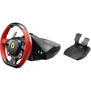 lot 6208 image: Thrustmaster - Ferrari 458 Spider Racing Wheel for Xbox One - BlackRedYellow
