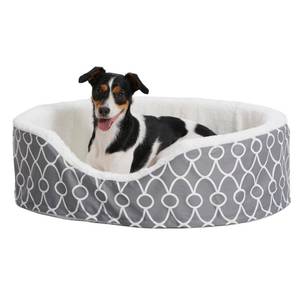 lot 6220 image: MidWest Orthopedic Nesting Dog Bed with Teflon, Medium, Gray