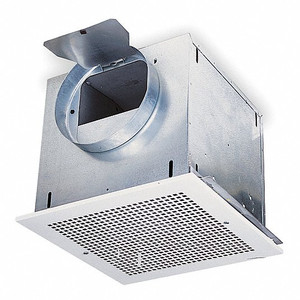 lot 7196 image: Broan Exhaust Fan, 12 14 in Housing Length (In.), 12 14 in Housing Width (In.), 2.6 A Amps, 60 Hz